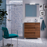 Mueble de baño NOJA 85 cm - 3 CAJONES y 1 PUERTA DERECHA - BañoClick